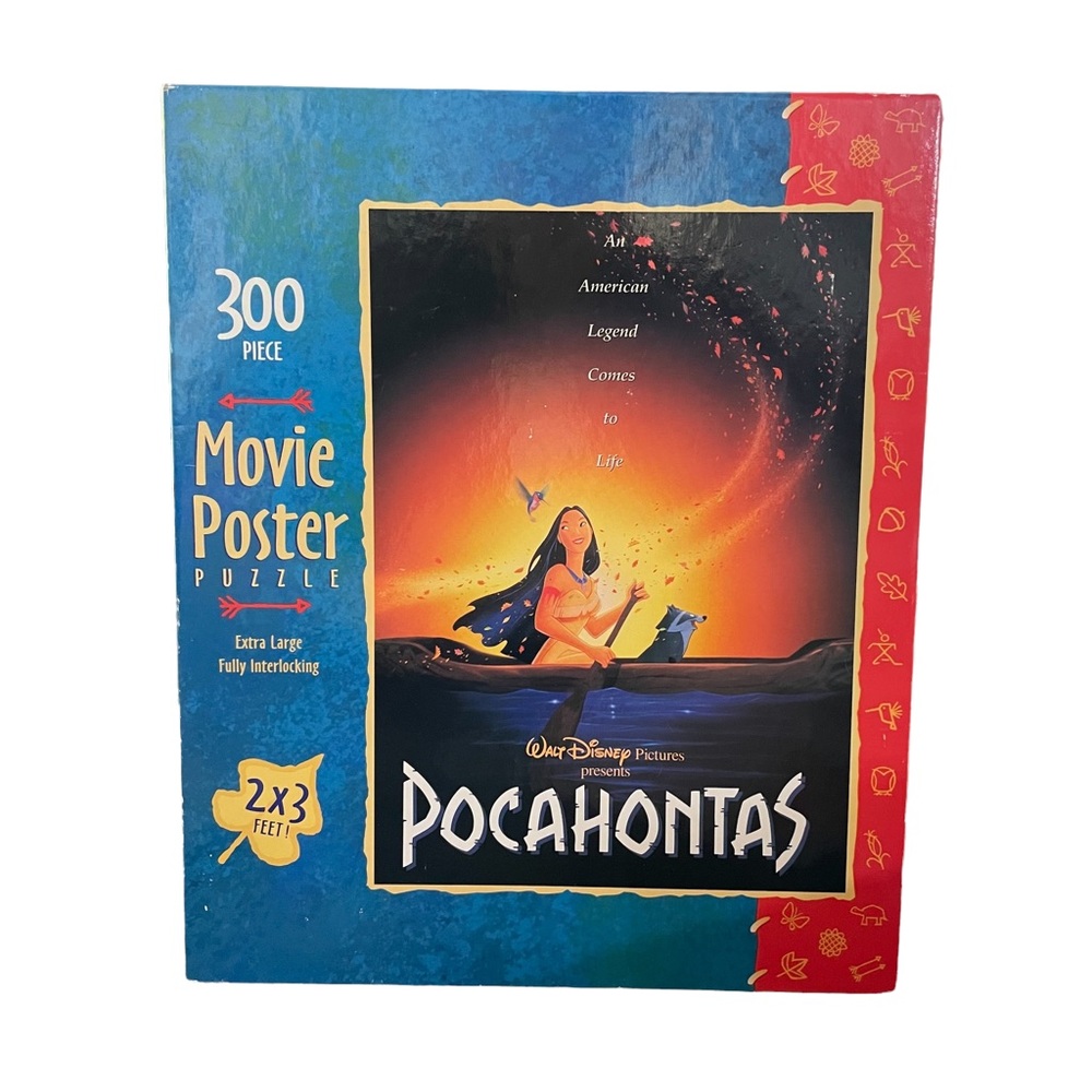 NIB PUZZLE | Disney POCAHONTAS 2’ x 3’ Movie Poster Puzzle 300 Pieces